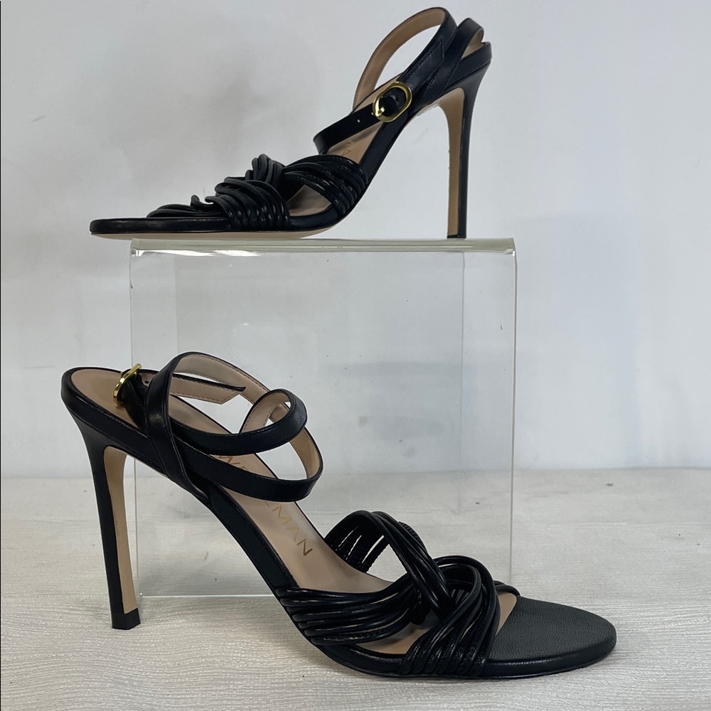Stuart Weitzman Black Strappy Heels
